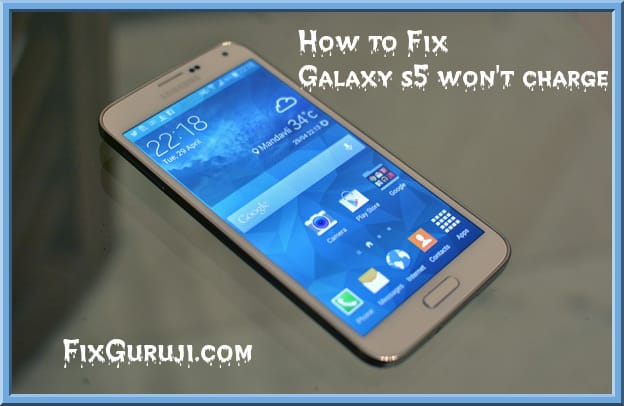 galaxy s5 won't charge