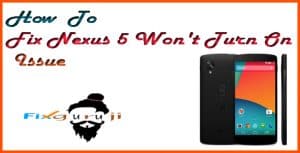 nexus 5 won't turn on