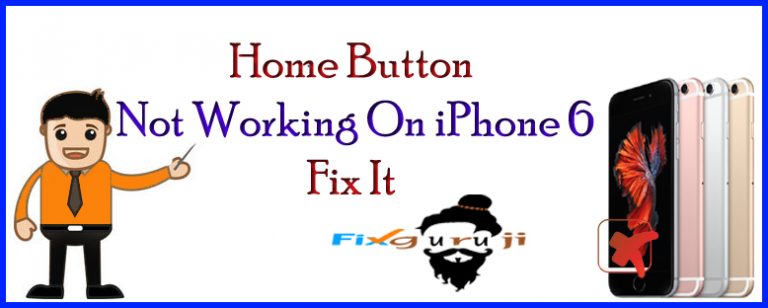 home button not working on iphone 6