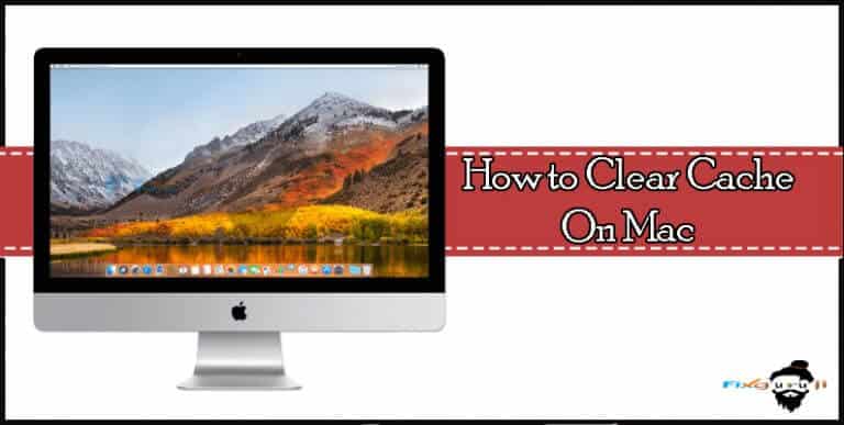 how to clear cache on mac