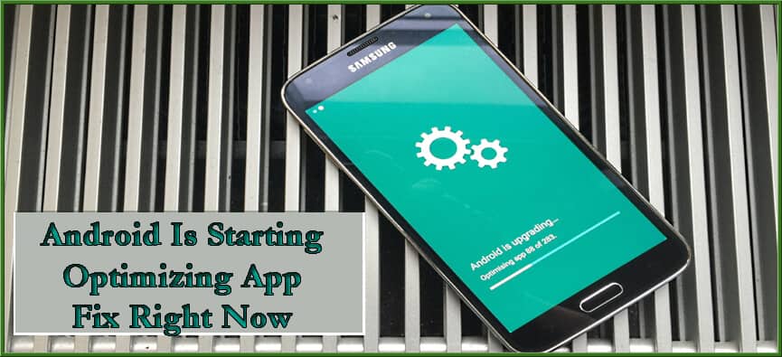 android is starting optimizing app