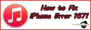 iphone error 1671