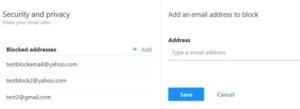 block-email-on-yahoo