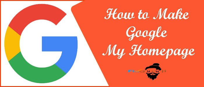 how to make google my homepage
