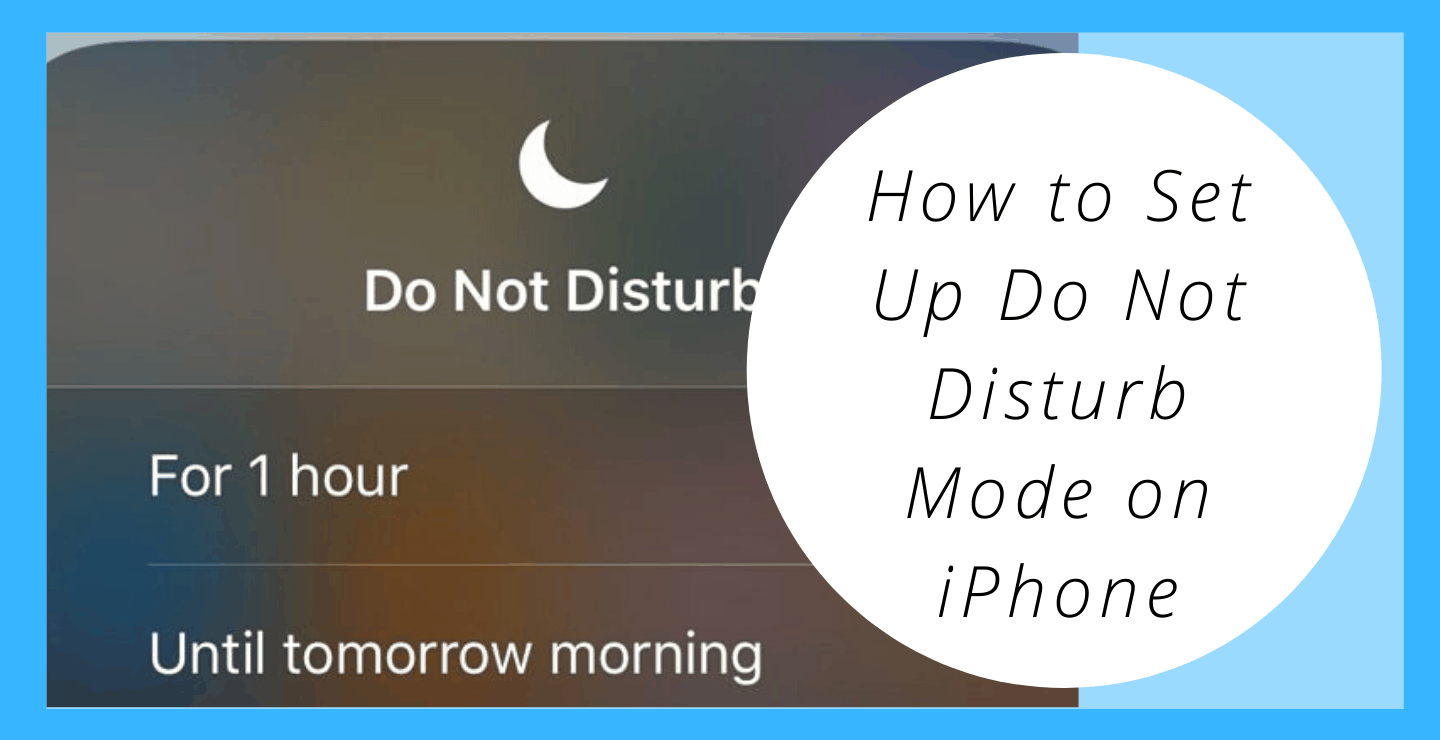 don't disturb mode iphone