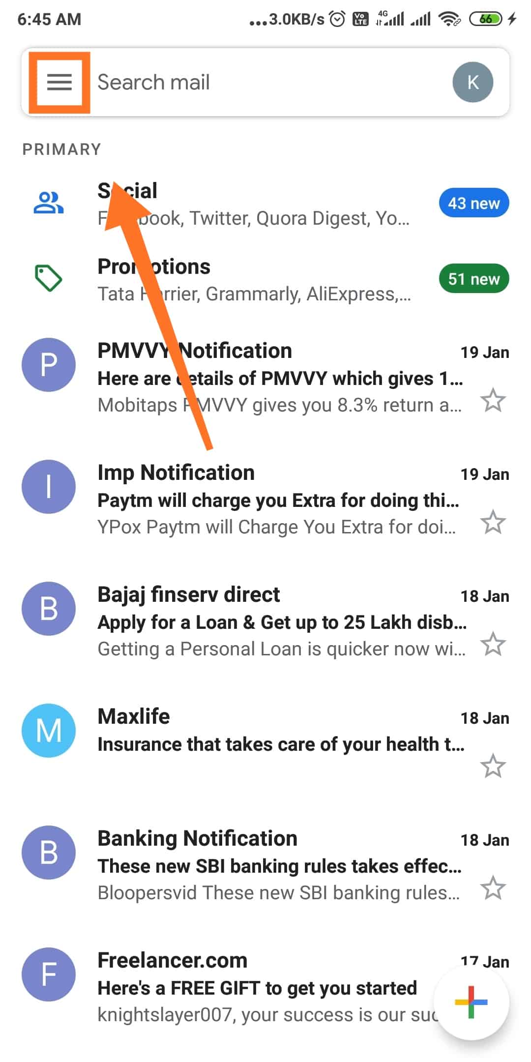 How to enable Gmail dark mode on an android device