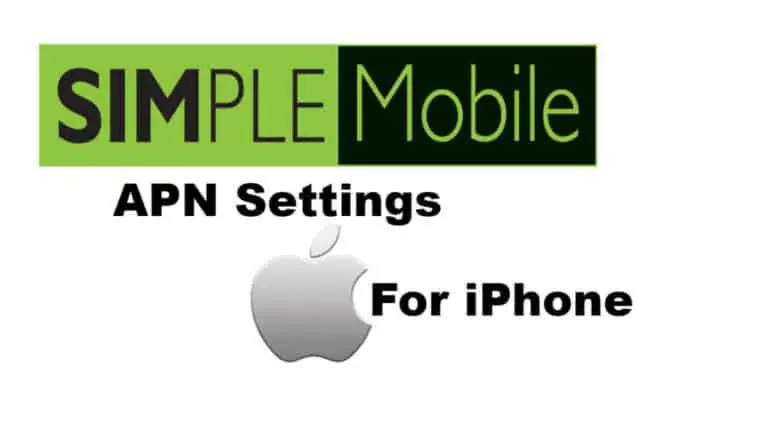 Simple Mobile APN Setting for iPhone