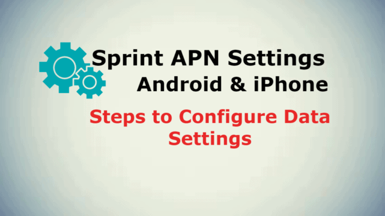 Sprint APN settings