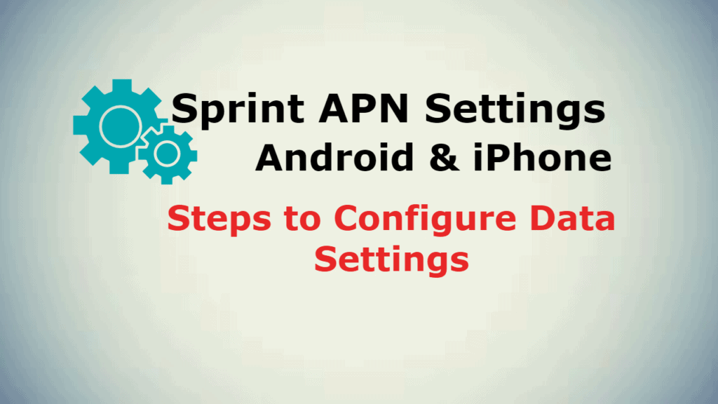 Sprint APN settings
