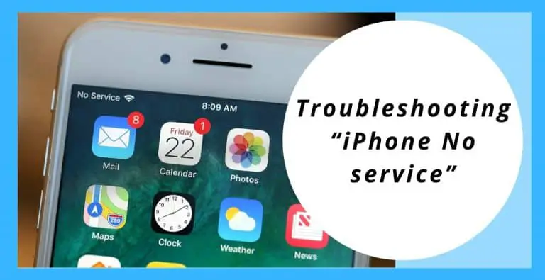 Troubleshooting iPhone No service
