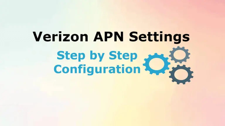 Verizon APN settings