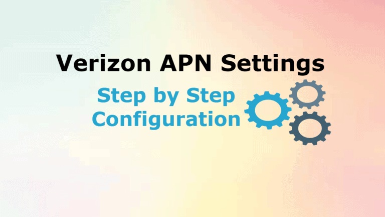 Verizon APN settings