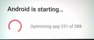 Android starting optimizing apps