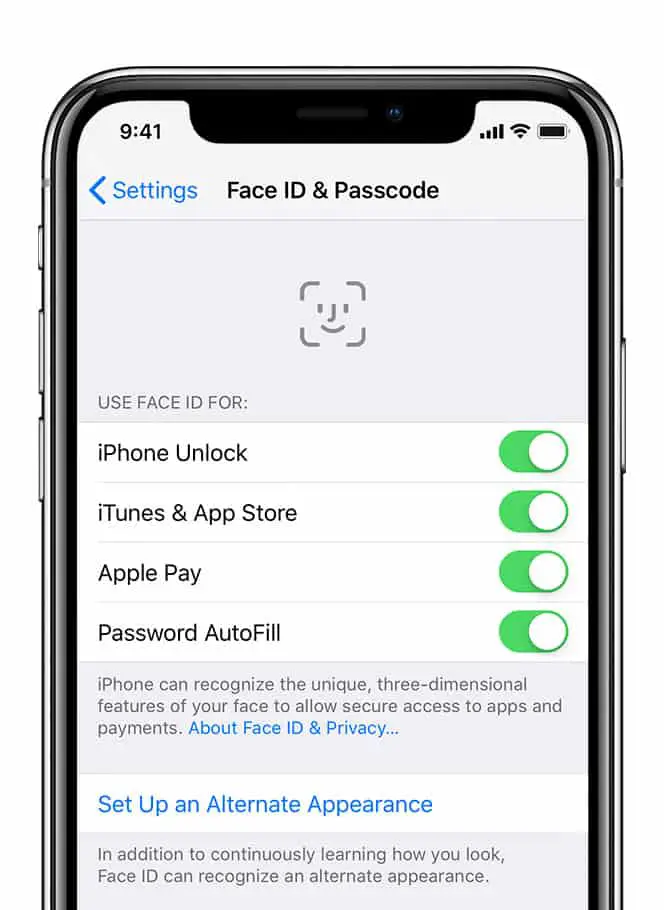 fix iPhone X face ID is not working