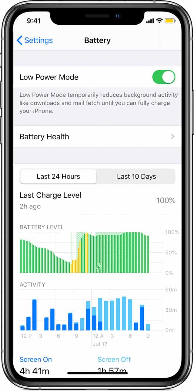 battery consumption