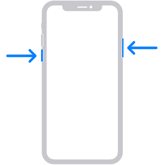 Troubleshooting "iPhone No service" 4 iphone restart button